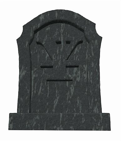 simsearch:400-06366826,k - gravestone with yen symbol on white background - 3d illustration Stock Photo - Budget Royalty-Free & Subscription, Code: 400-06366826