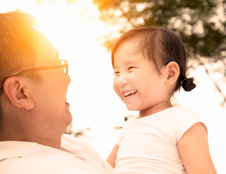 happy little girl with father Stock Photo - Budget Royalty-Free & Subscription, Code: 400-06366905