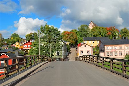 finland landmark - The Old Bridge in the town of Porvoo, Finland Stock Photo - Budget Royalty-Free & Subscription, Code: 400-06366907