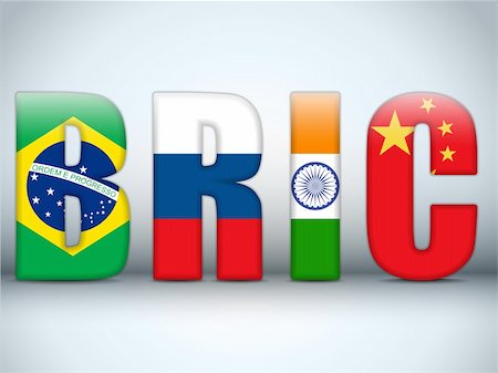 Vector - BRIC Countries Buttons Brazil Russia India China Stock Photo - Budget Royalty-Free & Subscription, Code: 400-06367030