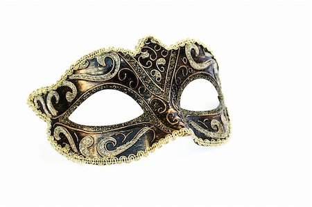 Carnival mask isolated on white background. Stock Photo - Budget Royalty-Free & Subscription, Code: 400-06367323
