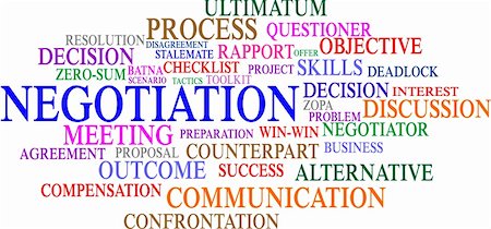 A word cloud of negotiation related items Stock Photo - Budget Royalty-Free & Subscription, Code: 400-06360238