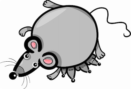 simsearch:400-06208186,k - Cartoon Illustration of Cute Gray Mouse Mother with Little Babies Photographie de stock - Aubaine LD & Abonnement, Code: 400-06360362