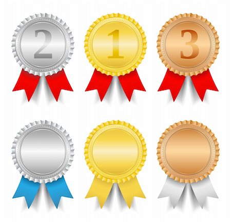 Award ribbons, vector eps10 illustration Stock Photo - Budget Royalty-Free & Subscription, Code: 400-06360678