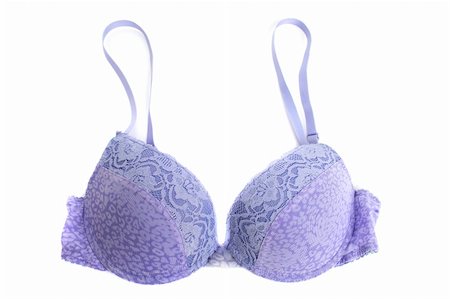 ruzanna (artist) - Violet bra isolated on white background. Foto de stock - Royalty-Free Super Valor e Assinatura, Número: 400-06361406