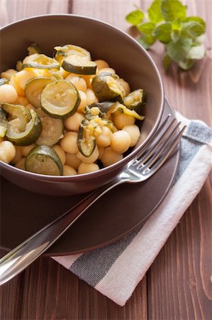 simsearch:400-07479107,k - homemade gnocchi with zucchini and garlic in a bowl Stock Photo - Budget Royalty-Free & Subscription, Code: 400-06361476