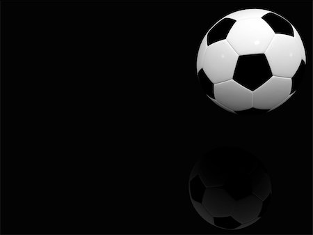 Flying soccer ball on a black background with space for text Foto de stock - Royalty-Free Super Valor e Assinatura, Número: 400-06361539