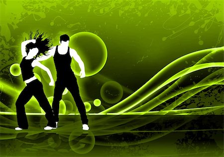 dance teacher - Abstract color zumba fitness dance background with space Stock Photo - Budget Royalty-Free & Subscription, Code: 400-06362109