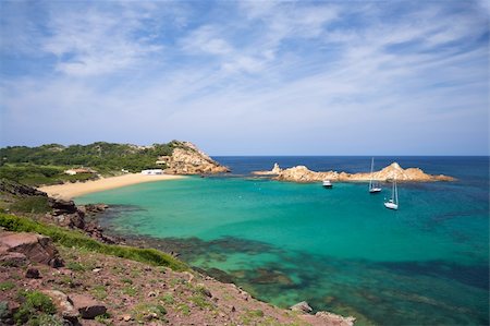 simsearch:851-02963102,k - Pregonda beach at Menorca island in Spain Stock Photo - Budget Royalty-Free & Subscription, Code: 400-06362154