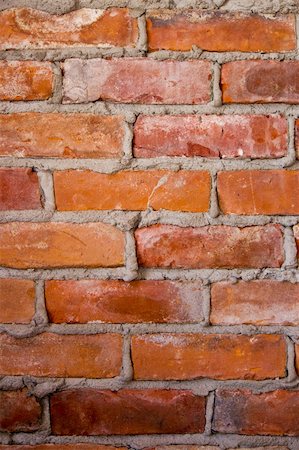 Old brick wall background. Photographie de stock - Aubaine LD & Abonnement, Code: 400-06363212