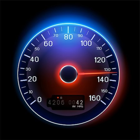 A vector Speedometer illustration design. Stock Photo - Budget Royalty-Free & Subscription, Code: 400-06363839