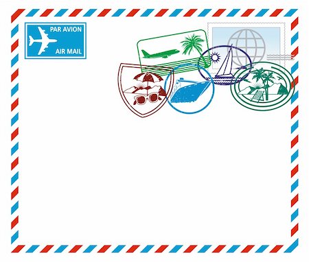 Airmail letter Stock Photo - Budget Royalty-Free & Subscription, Code: 400-06384023