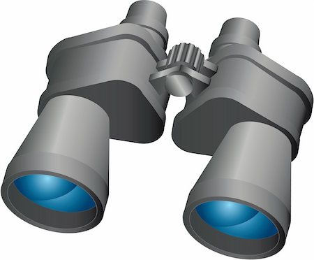 simsearch:400-06744095,k - Binoculars available as a jpeg or fully editable EPS vector file. Stock Photo - Budget Royalty-Free & Subscription, Code: 400-06384675