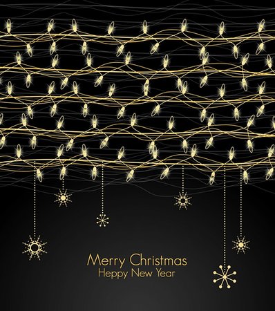 Background with Christmas lights for the new year Stock Photo - Budget Royalty-Free & Subscription, Code: 400-06384799