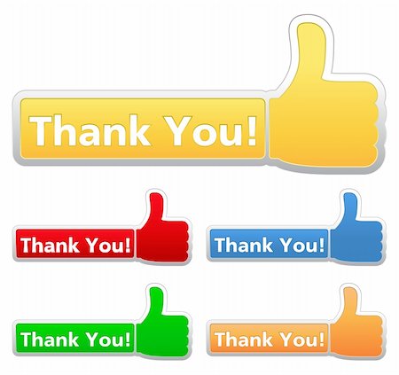 simsearch:400-07052938,k - Thank you labels, vector eps10 illustration Fotografie stock - Microstock e Abbonamento, Codice: 400-06385039