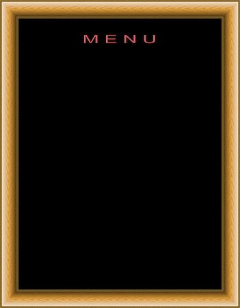 food menu board - Empty menu board cutout Stock Photo - Budget Royalty-Free & Subscription, Code: 400-06386645