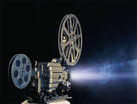 old cinema projector photo Stock Photo - Budget Royalty-Free & Subscription, Code: 400-06386856