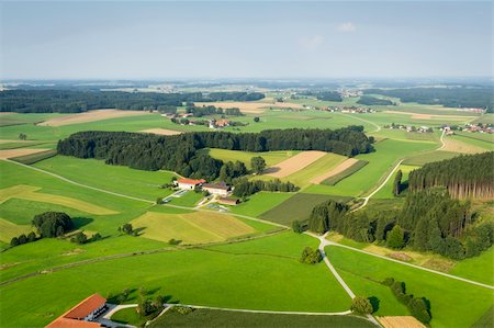 An image of a flight over the bavarian landscape Stock Photo - Budget Royalty-Free & Subscription, Code: 400-06386873