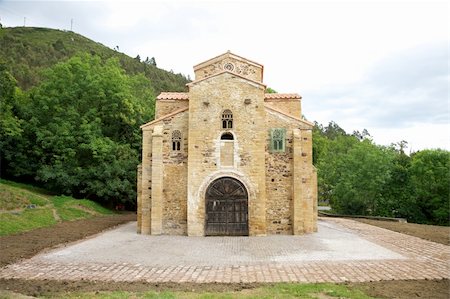 IX century San Miguel de Lillo church near Oviedo city in Asturias Stock Photo - Budget Royalty-Free & Subscription, Code: 400-06387459