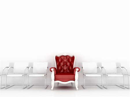 The classic chair that  stands out from other inconspicuous office chairs Foto de stock - Royalty-Free Super Valor e Assinatura, Número: 400-06387978