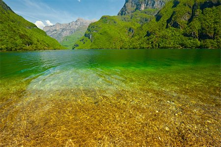 simsearch:400-06083498,k - Lake Lago del Mis in the Dolomites Stock Photo - Budget Royalty-Free & Subscription, Code: 400-06388666