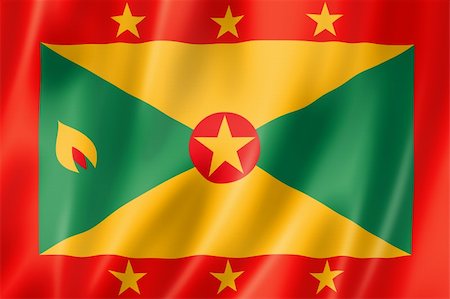 simsearch:400-06476619,k - Grenada flag, three dimensional render, satin texture Foto de stock - Royalty-Free Super Valor e Assinatura, Número: 400-06388772