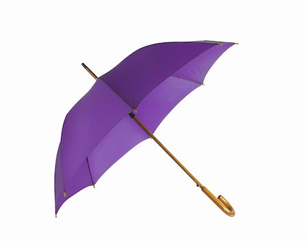simsearch:400-04921907,k - Opened violet umbrella isolated on white background Foto de stock - Super Valor sin royalties y Suscripción, Código: 400-06388988