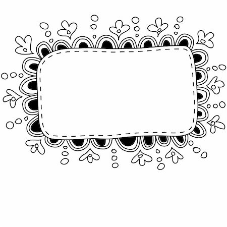 sketchy - Hand made doodle frame. Also available as a Vector in Adobe illustrator EPS format, compressed in a zip file. The vector version be scaled to any size without loss of quality. Stock Photo - Budget Royalty-Free & Subscription, Code: 400-06389717