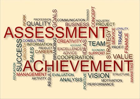 simsearch:400-08652442,k - business word cloud with assessment and achievement Foto de stock - Super Valor sin royalties y Suscripción, Código: 400-06389949