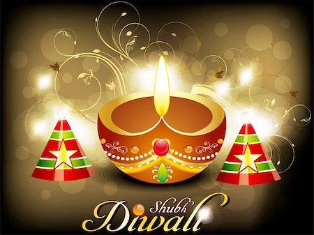 simsearch:400-05371902,k - abstract diwali card with cracker vector illustration Stock Photo - Budget Royalty-Free & Subscription, Code: 400-06394847