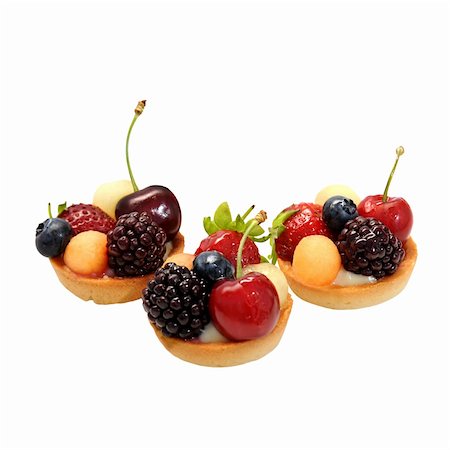 Italian small cakes with fruits and sweet syrup. Stock Photo - Budget Royalty-Free & Subscription, Code: 400-06395629