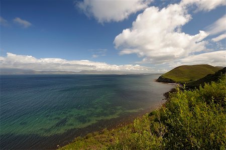 simsearch:832-03640822,k - Coumeenole beach, coast of Dingle Peninsula and Coumeenoole Bay, in summer, Ireland. Stock Photo - Budget Royalty-Free & Subscription, Code: 400-06395685