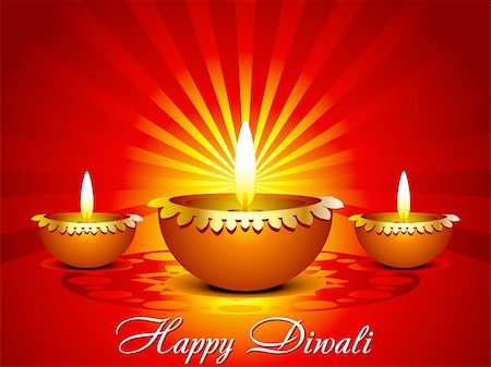 divine lamp light - abstract diwali background in indian style vector illustration Stock Photo - Budget Royalty-Free & Subscription, Code: 400-06396137