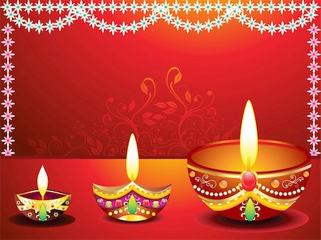 simsearch:400-05371902,k - abstract diwali background with flower vector illustration Stock Photo - Budget Royalty-Free & Subscription, Code: 400-06396138