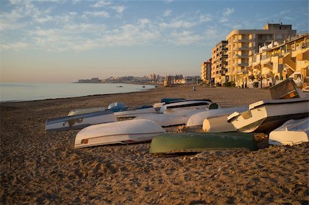 simsearch:400-06083036,k - Northern Torrevieja beach  with traditional fishing boats resting on the sand Stock Photo - Budget Royalty-Free & Subscription, Code: 400-06396299