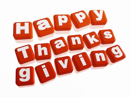 text happy thanksgiving in 3d orange cubes with letters Stock Photo - Budget Royalty-Free & Subscription, Code: 400-06396566