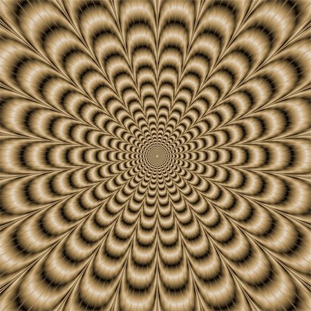 Digital abstract image with a psychedelic circular pattern in sepia coloring producing an optical illusion of movement. Stock Photo - Budget Royalty-Free & Subscription, Code: 400-06396703