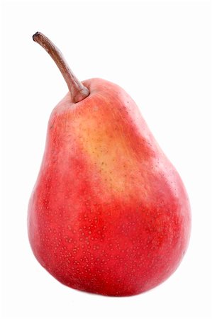 pera bartlett - red william pear in front of white background Foto de stock - Super Valor sin royalties y Suscripción, Código: 400-06396930