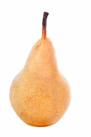pera bartlett - yellow william pear in front of white background Foto de stock - Super Valor sin royalties y Suscripción, Código: 400-06396931