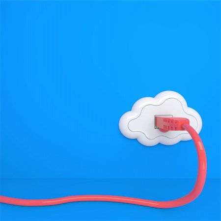 Cloud Computing Concept. The Future - Everything from Socket Stock Photo - Budget Royalty-Free & Subscription, Code: 400-06397095