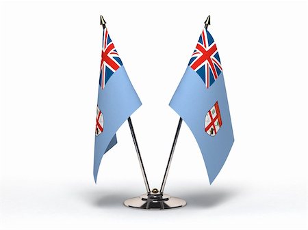 simsearch:400-06464644,k - Miniature drapeau des Fidji (isolé avec le tracé de détourage) Photographie de stock - Aubaine LD & Abonnement, Code: 400-06390608