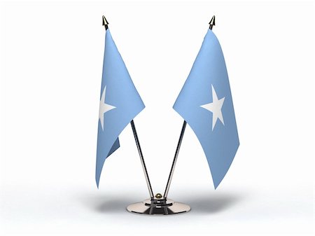 simsearch:400-07294159,k - Miniature Flag of Somalia (Isolated with clipping path) Stock Photo - Budget Royalty-Free & Subscription, Code: 400-06390617