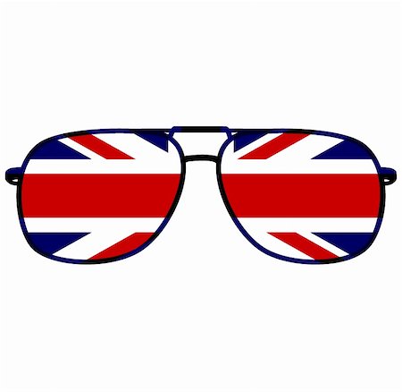 simsearch:400-06326700,k - glasses with flag of great britain Stock Photo - Budget Royalty-Free & Subscription, Code: 400-06390717