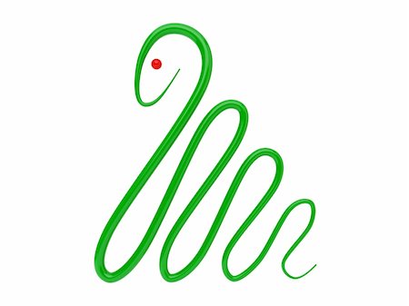 abstract design snake symbolizing the year 2013 Stock Photo - Budget Royalty-Free & Subscription, Code: 400-06390982