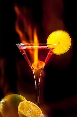 colourful coctail on the black background Stock Photo - Budget Royalty-Free & Subscription, Code: 400-06391163