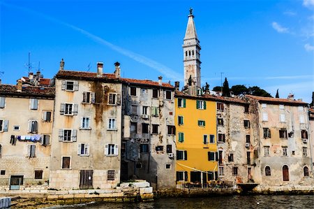 Medieval City of Rovinj and Saint Euphemia Cathedral, Croatia Stock Photo - Budget Royalty-Free & Subscription, Code: 400-06391339