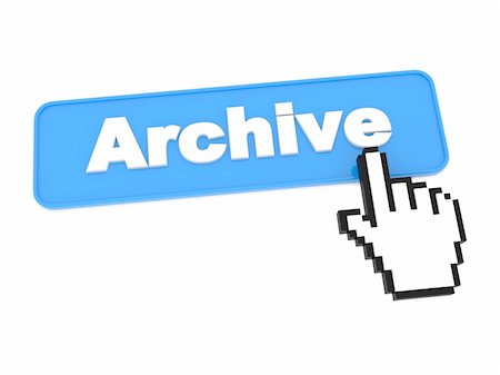 Web Archive Button. Isolated on White Background. Stock Photo - Budget Royalty-Free & Subscription, Code: 400-06391791