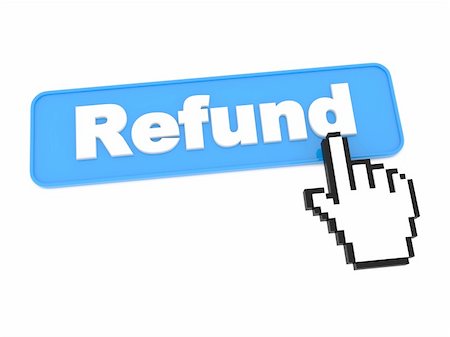 simsearch:400-05339747,k - Social Media Button - Refund. Isolated on White Background. Stock Photo - Budget Royalty-Free & Subscription, Code: 400-06391805