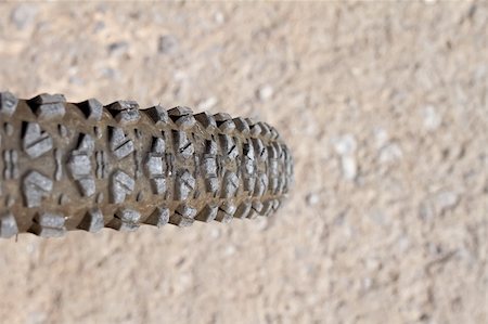 The tire of a mountain bike (narrow focus area) Stock Photo - Budget Royalty-Free & Subscription, Code: 400-06392545