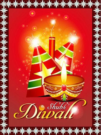 diwali cracker - abstract diwali background with sparkle vector illustration Stock Photo - Budget Royalty-Free & Subscription, Code: 400-06392766